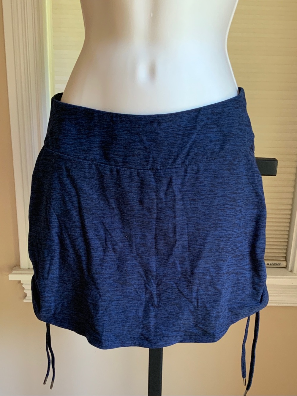 Women’s Navy Athletic Skort with Drawstring Sides